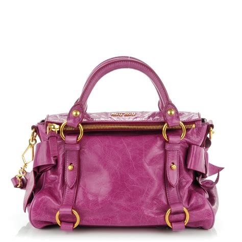 miu miu bow bag small|MIU MIU Vitello Bag for Women .